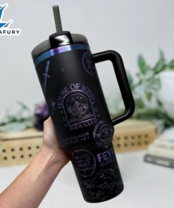 40oz Tumbler With Celestial And Sword Art