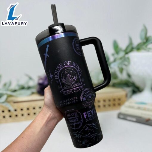 40oz Tumbler With Celestial And Sword Art