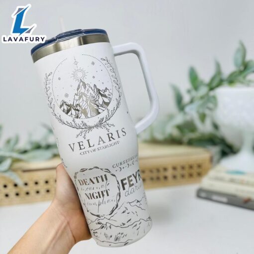 40oz Tumbler With Celestial And Sword Art