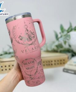 40oz Tumbler With Celestial And Sword Art