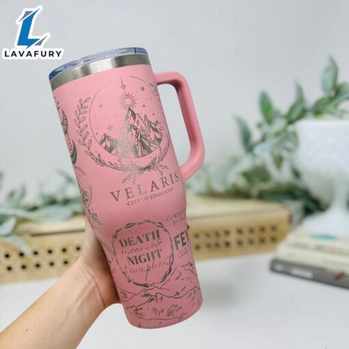 40oz Tumbler With Celestial And Sword Art