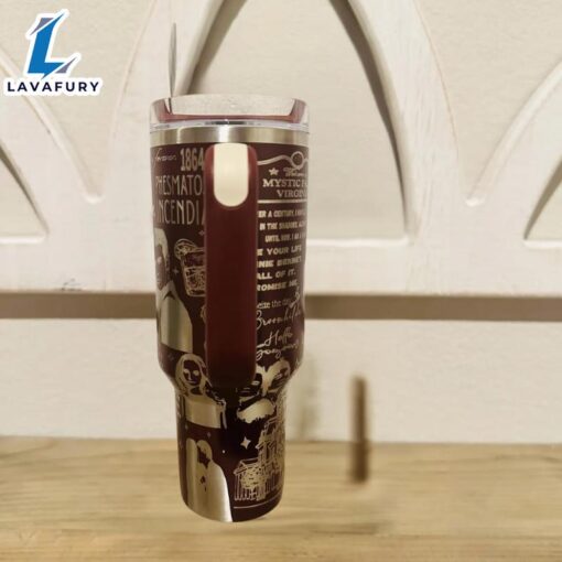 40oz Tumbler With Engraved Gothic Artwork