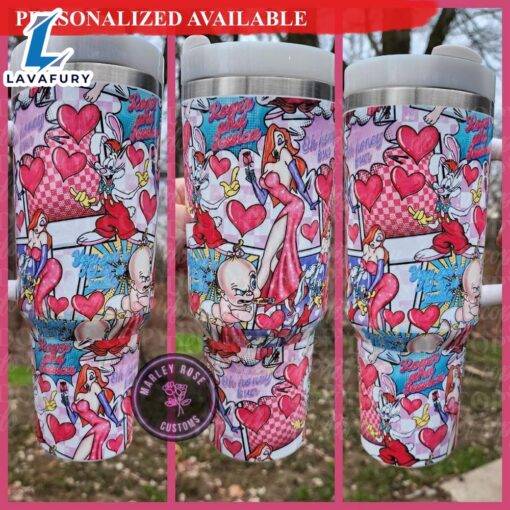 90’s Valentine 40oz Tumbler 90’s Cartoon 40 oz Tumbler – 40oz Tumbler with Handle