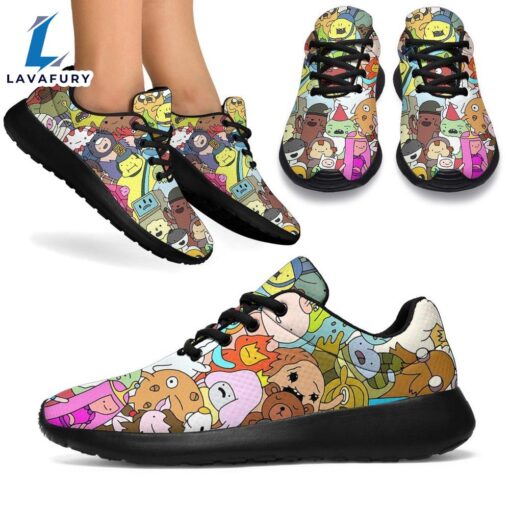 Adventure Time Sneakers Sporty Shoes Funny Gift Idea