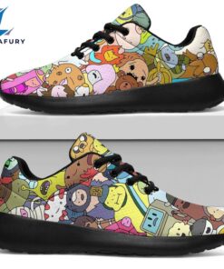 Adventure Time Sneakers Sporty Shoes Funny Gift Idea