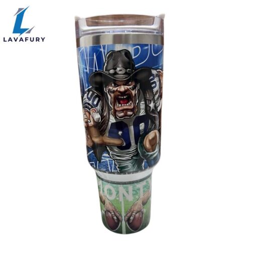 American Football Gridiron Glory 40 oz Travel Tumbler with Handle