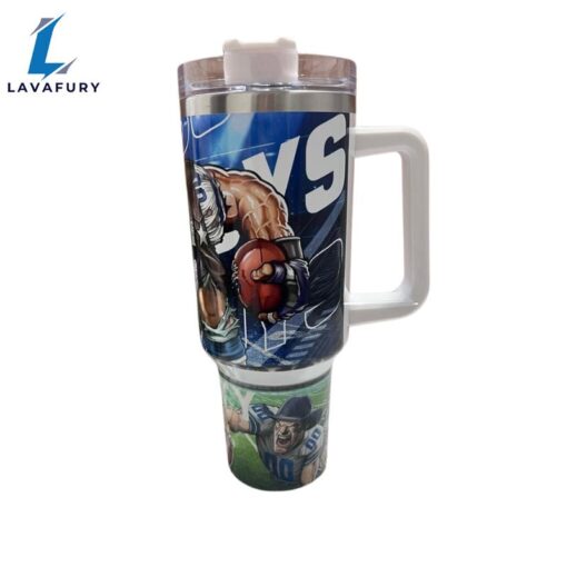 American Football Gridiron Glory 40 oz Travel Tumbler with Handle