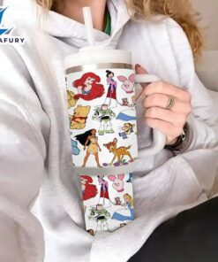 Animated Characters 40oz Insulated Tumbler With Handle