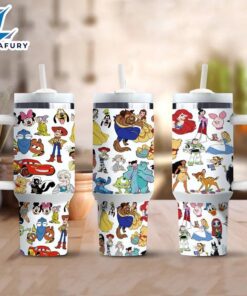 Animated Characters 40oz Insulated Tumbler With Handle