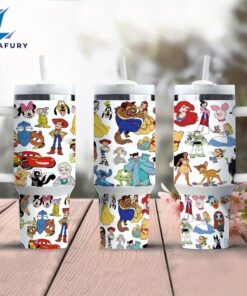 Animated Characters 40oz Insulated Tumbler With Handle