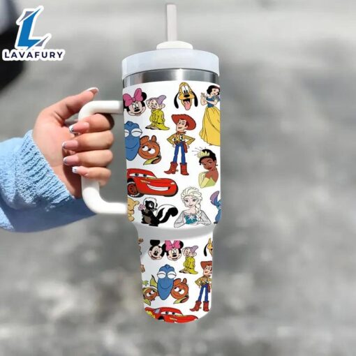 Animated Characters 40oz Insulated Tumbler With Handle