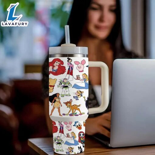 Animated Characters 40oz Insulated Tumbler With Handle