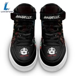 Annabelle Shoes High Top Air Force Shoes Custom Sneakers For Horror Fans