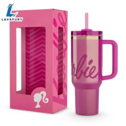 Barbie Inspired Tumbler With Handle…