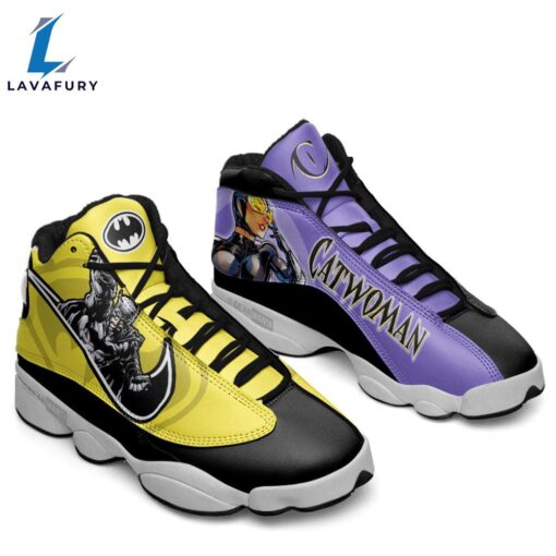 Batman vs Catwoman J13 Sneakers Super Heroes Custom Shoes