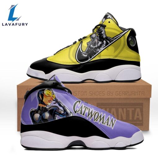 Batman vs Catwoman J13 Sneakers Super Heroes Custom Shoes