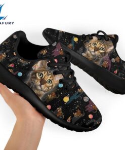 Bengal Cat Sneakers Sporty Shoes Funny For Cat Lover