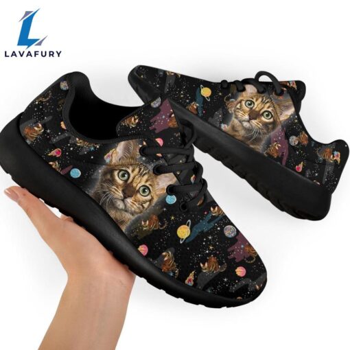 Bengal Cat Sneakers Sporty Shoes Funny For Cat Lover