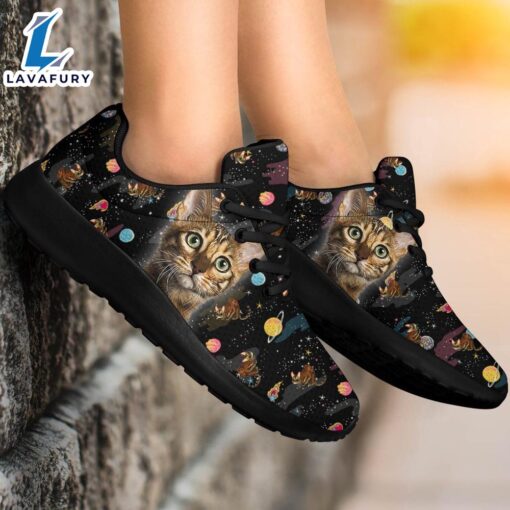 Bengal Cat Sneakers Sporty Shoes Funny For Cat Lover