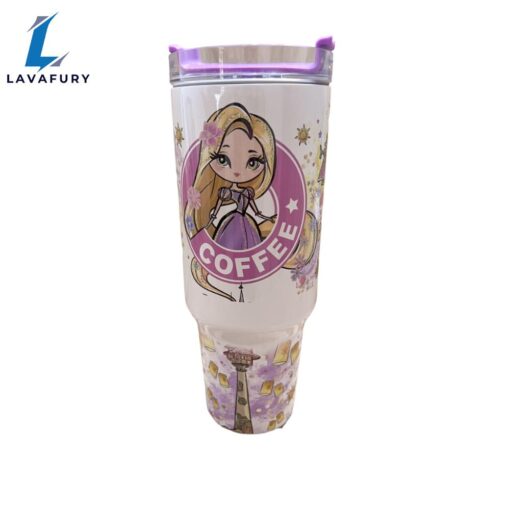 Best Day Ever 40 oz Magic Park Travel Tumbler Long Hair Princess Quencher