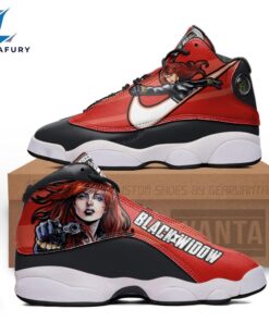 Black Widow J13 Sneakers Super Heroes Custom Shoes