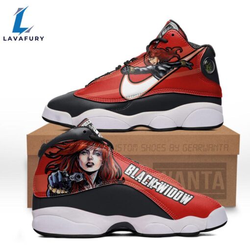 Black Widow J13 Sneakers Super Heroes Custom Shoes