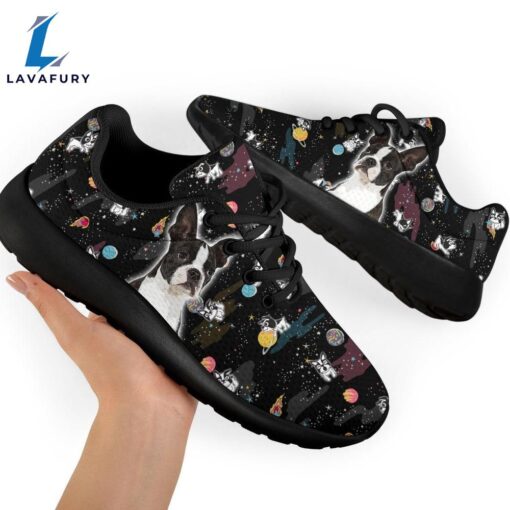 Boston Terrier Sneakers Sporty Shoes Funny