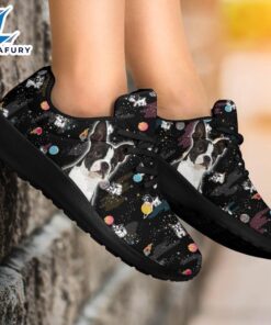 Boston Terrier Sneakers Sporty Shoes Funny