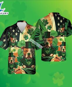 Bulldog Shamrock St Patricks Green…