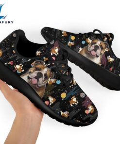 Bulldog Sneakers Sporty Shoes Funny For Bulldog Lover