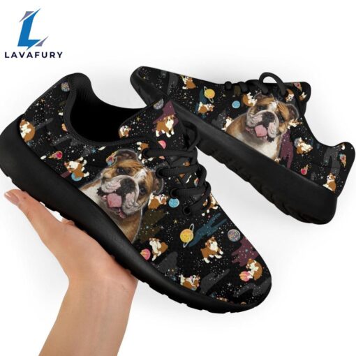 Bulldog Sneakers Sporty Shoes Funny For Bulldog Lover