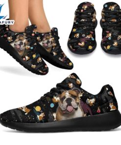 Bulldog Sneakers Sporty Shoes Funny For Bulldog Lover