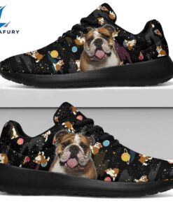 Bulldog Sneakers Sporty Shoes Funny…