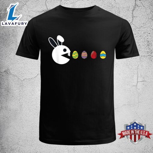 Bunny Happy Easter Egg Hunting Video-game Gamer Easter Shirt