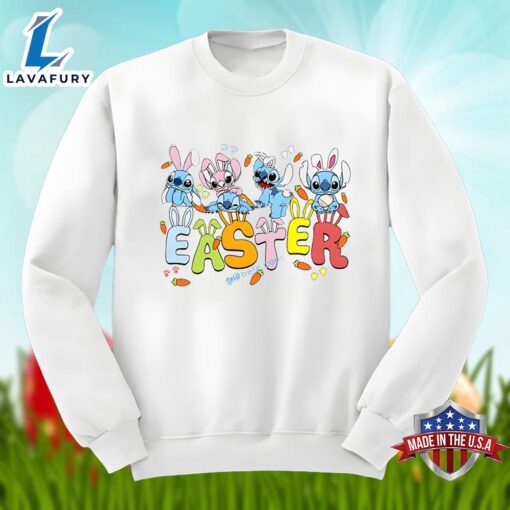 Bunny Lilo Stitch Easter Day Shirt Men Women