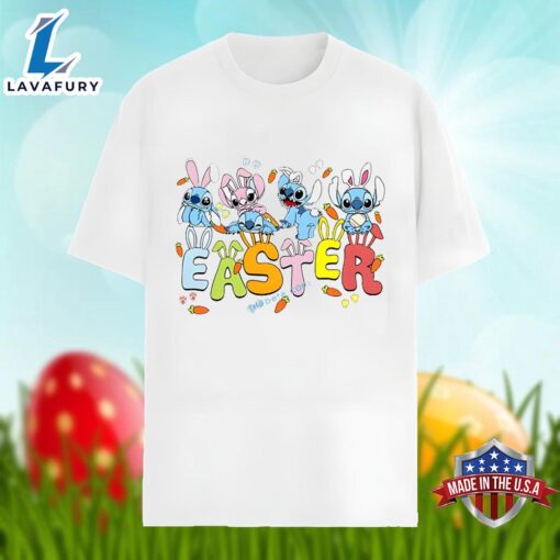 Bunny Lilo Stitch Easter Day Shirt Men Women