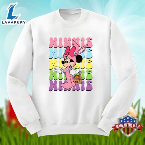 Bunny Minnie Mouse With Easter Eggs Shirt Idea