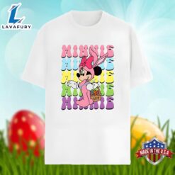 Bunny Minnie Mouse With Easter Eggs Shirt Idea