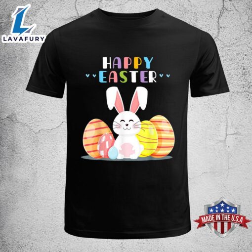 Bunny Pastel Spring Hunt Eggs Rabbit Happy Easter Day Shirt, Easter Gift