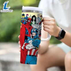 Captain America Printed Insulated Tumbler