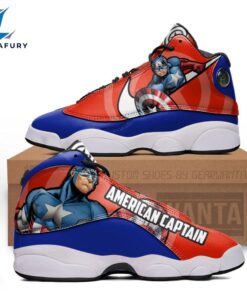 Captain American J13 Sneakers Super Heroes Custom Shoes