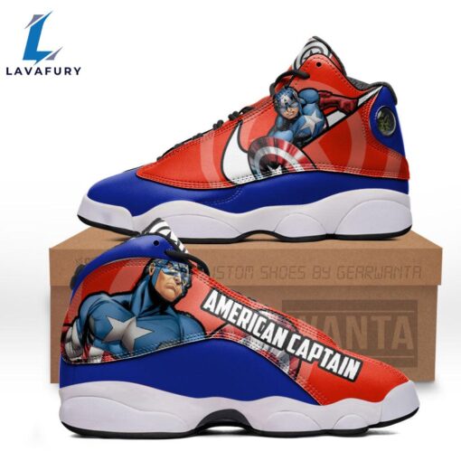 Captain American J13 Sneakers Super Heroes Custom Shoes