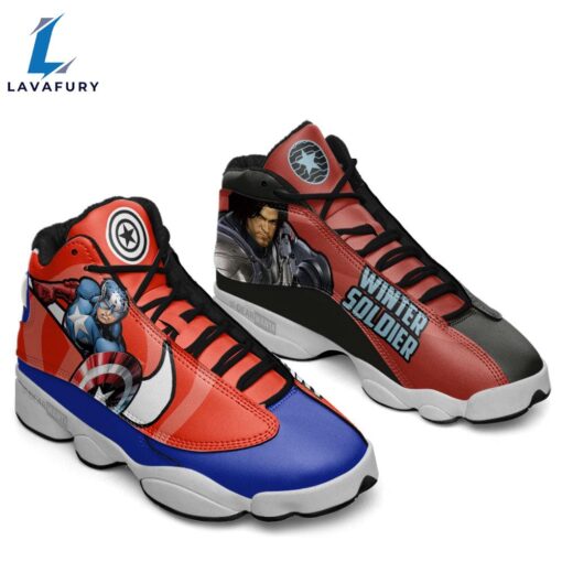 Captain vs Winter Soldier J13 Sneakers Super Heroes Custom Shoes