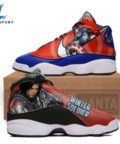 Captain vs Winter Soldier J13 Sneakers Super Heroes Custom Shoes