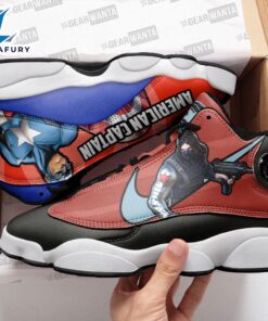 Captain vs Winter Soldier J13 Sneakers Super Heroes Custom Shoes