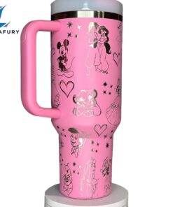 Cartoon Character Laser Engraved Tumbler