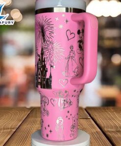 Cartoon Character Laser Engraved Tumbler