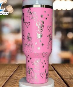 Cartoon Character Laser Engraved Tumbler