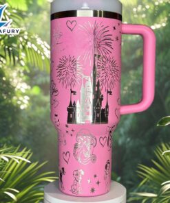 Cartoon Character Laser Engraved Tumbler