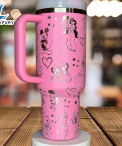 Cartoon Character Laser Engraved Tumbler